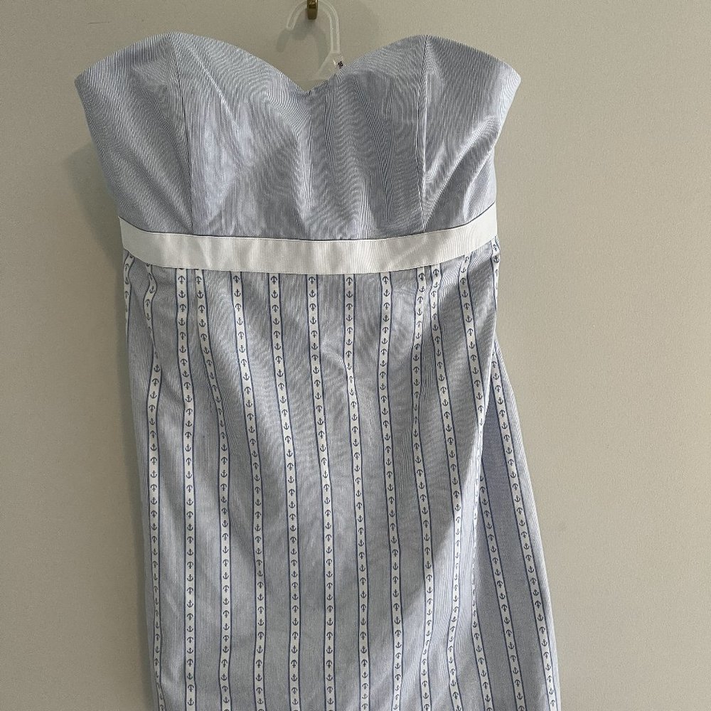 NWT Vinyard Vines Maritime Striped Strapless Dress